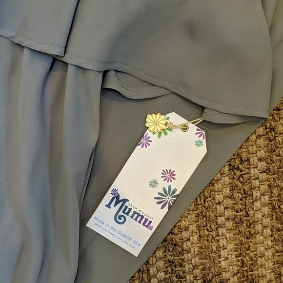 Show Me Your Mumu Caitlin Ruffle Maxi Dress New S - Picture 6 of 6